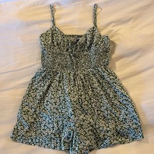 Green Floral Romper (looks like dress)